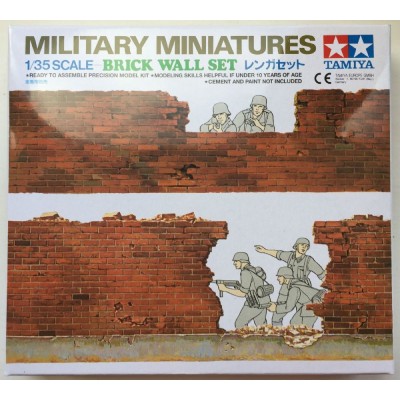 BRICK WALL SET - 1/35 SCALE - TAMIYA 35028